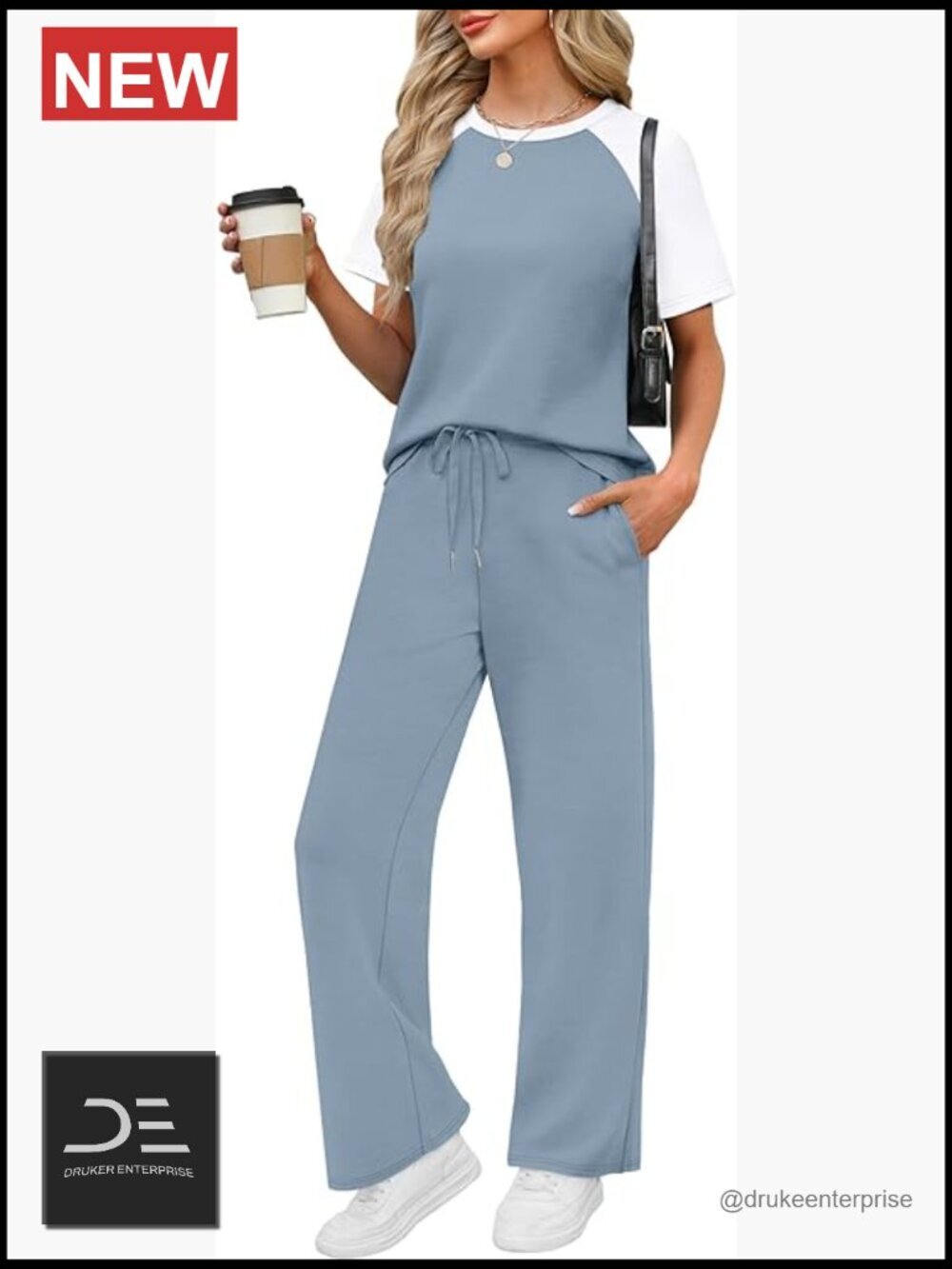 Women's 2 Piece Lounge Set Short Sleeve Polyester Rayon Spandex Travel